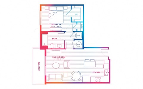 a blueprint of a floor plan of a house